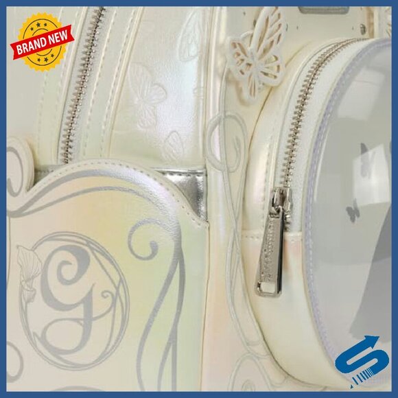 Pearlescent Mini Backpack with Adjustable Straps & PVC Bubble main image 4